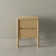 Nordica Bedside Table - Solid Oak gallery detail image