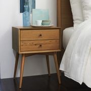 Mid-Century Closed Bedside Table gallery detail image