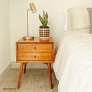 Mid-Century Closed Bedside Table gallery detail image