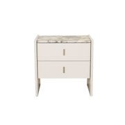 Pearce Marble 2 Drawer Bedside gallery detail image