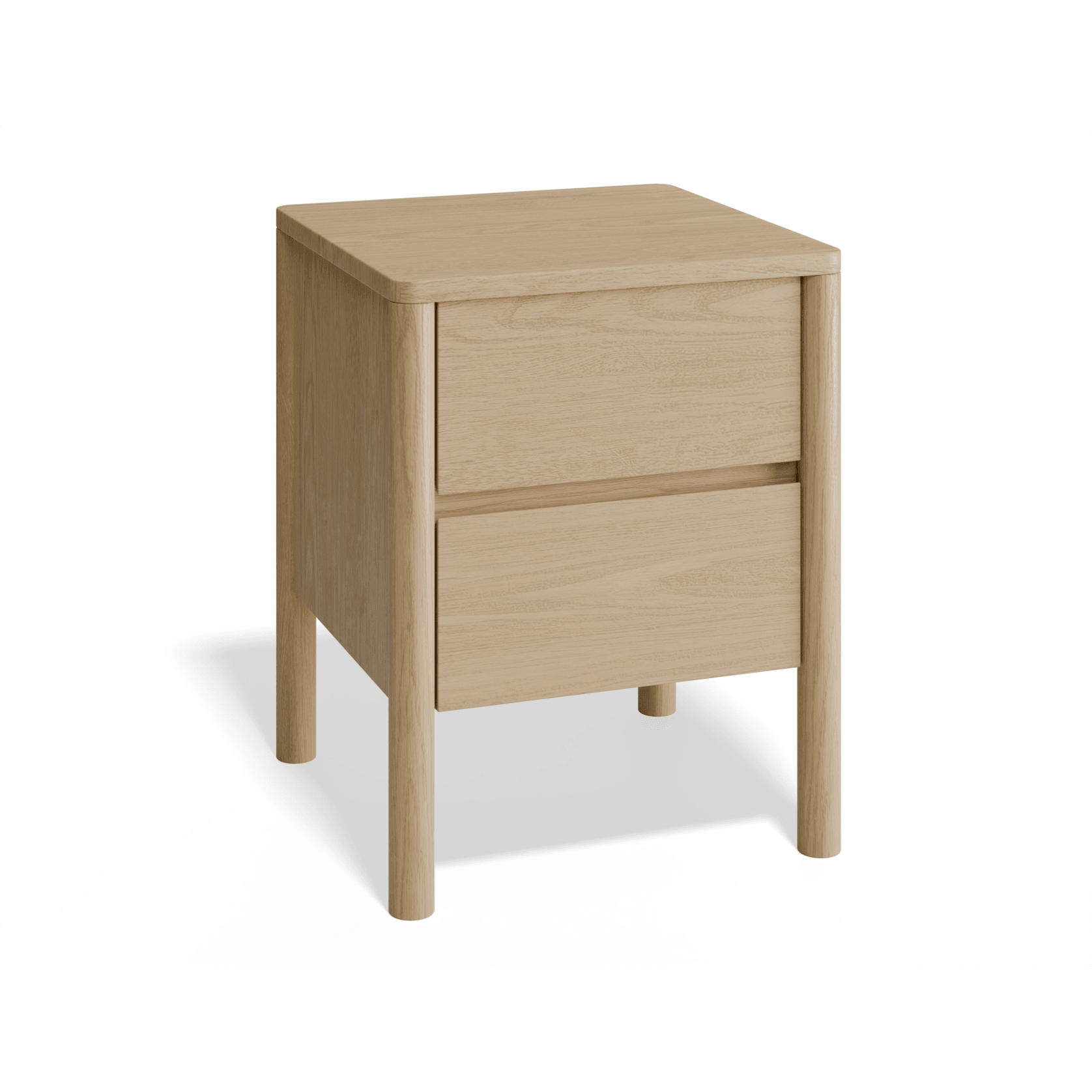 Nordica Bedside Table - Solid Oak gallery detail image
