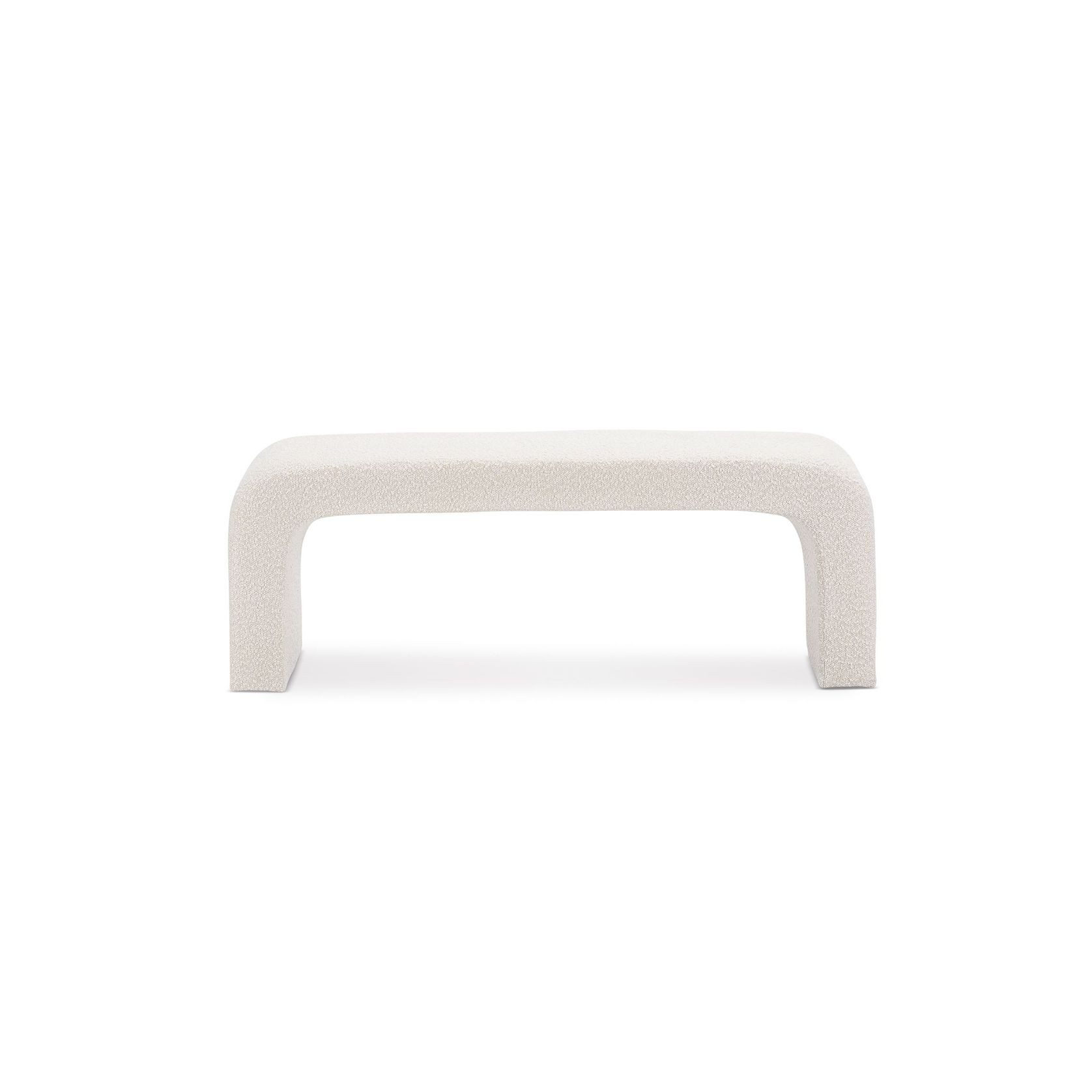 Harper 120cm Arch Bench Seat | Cream Bouclé gallery detail image