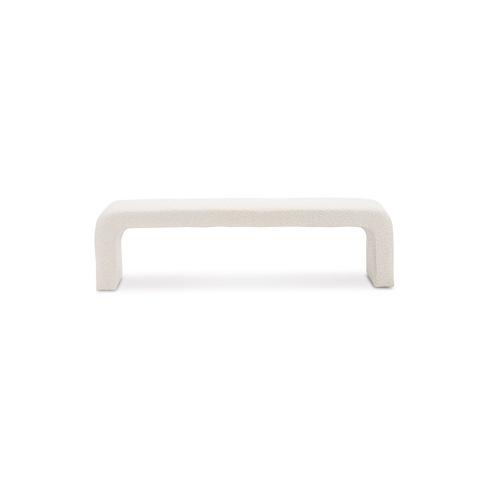 Harper 160cm Arch Bench Seat | Cream Bouclé gallery detail image