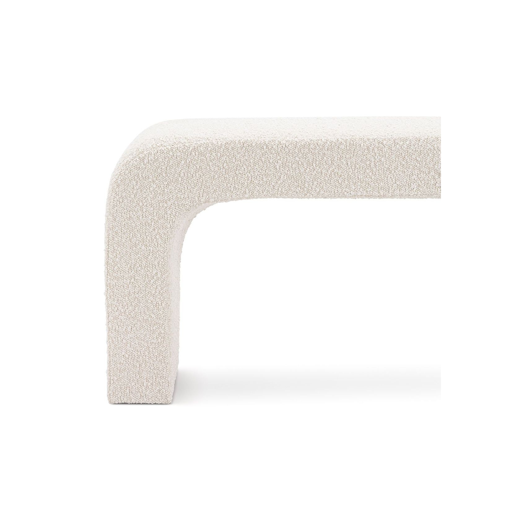 Harper 160cm Arch Bench Seat | Cream Bouclé gallery detail image