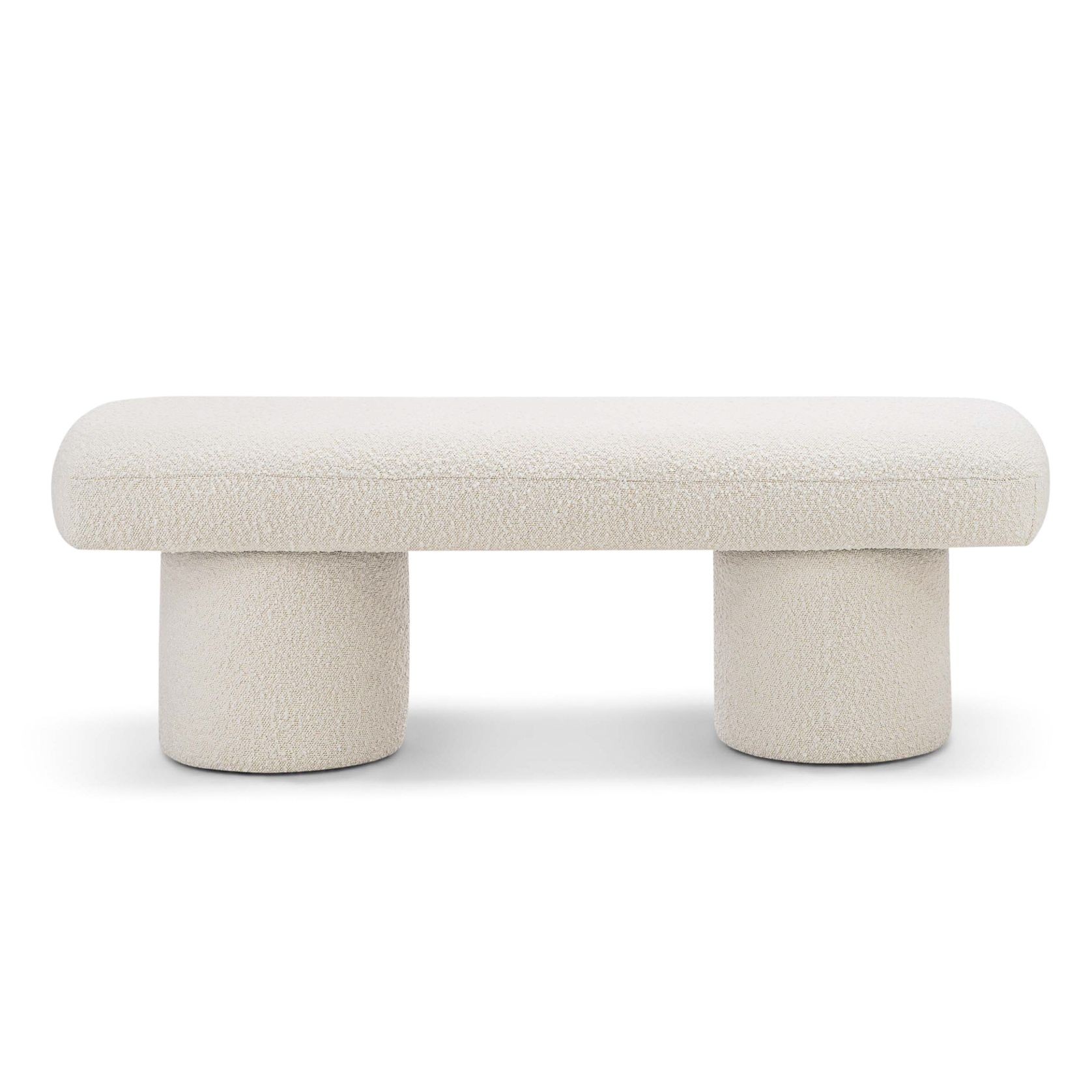 Nico 140cm Bench Seat | Cream Boucle gallery detail image