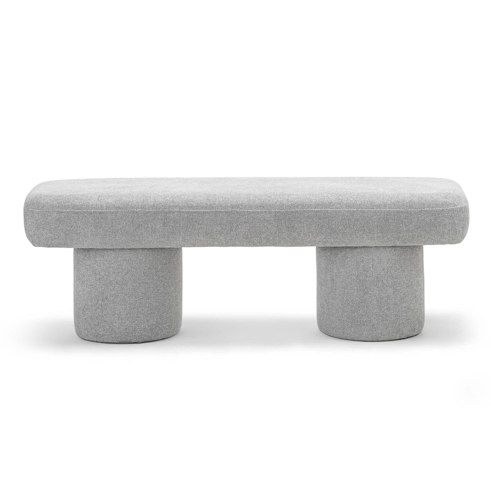 Nico 140cm Bench Seat | Hail Grey gallery detail image