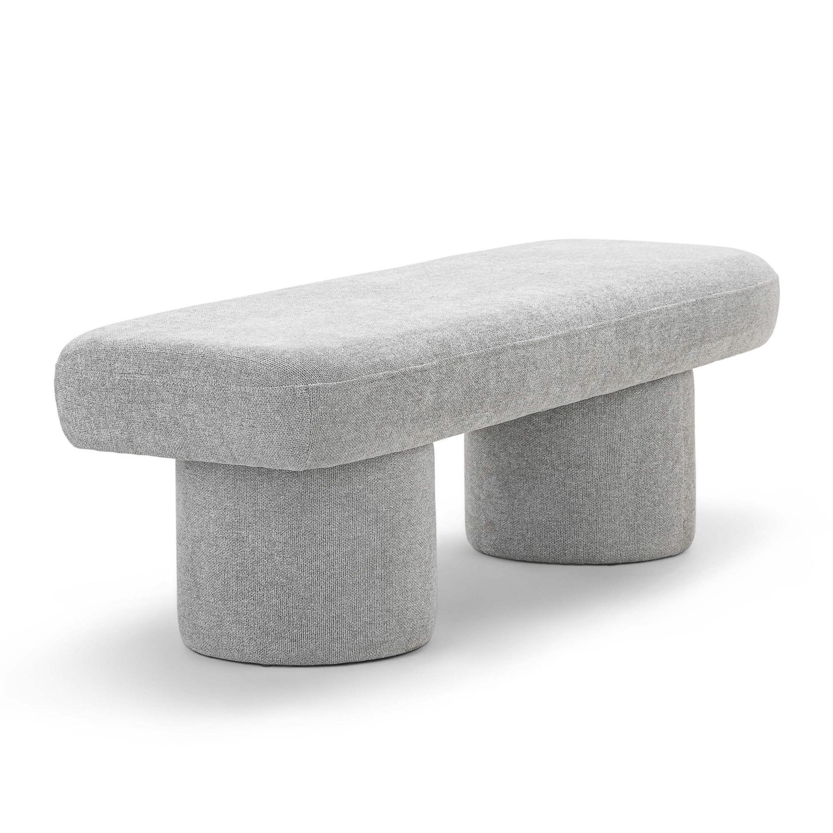 Nico 140cm Bench Seat | Hail Grey gallery detail image