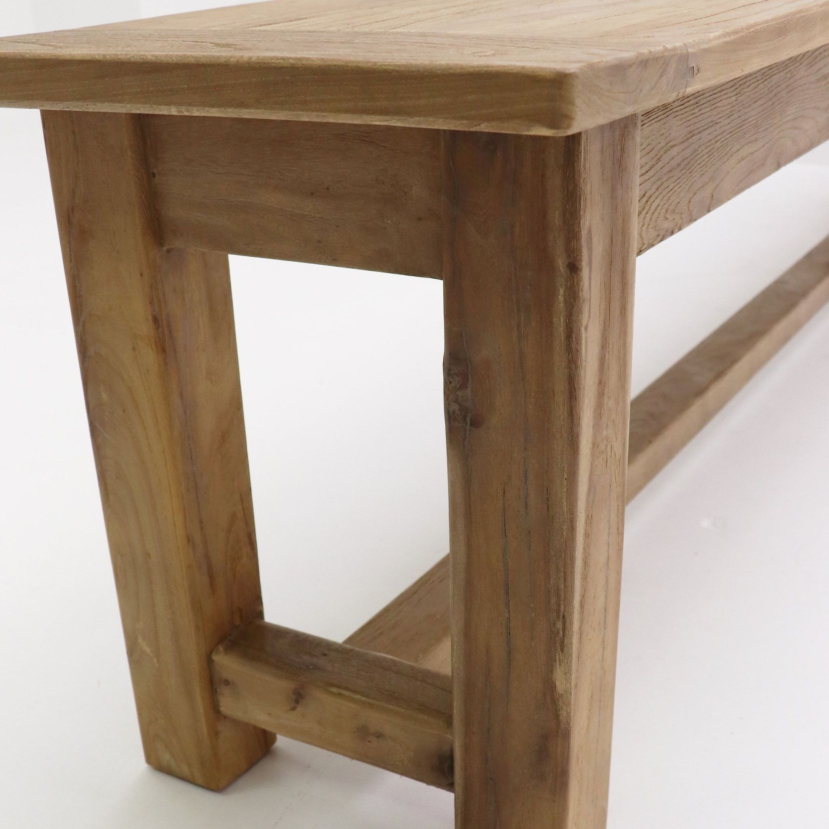 Farmhouse Elm Bench - 110cm gallery detail image