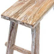 Rustico Reclaimed Teak Bench - Medium, Whitewash gallery detail image