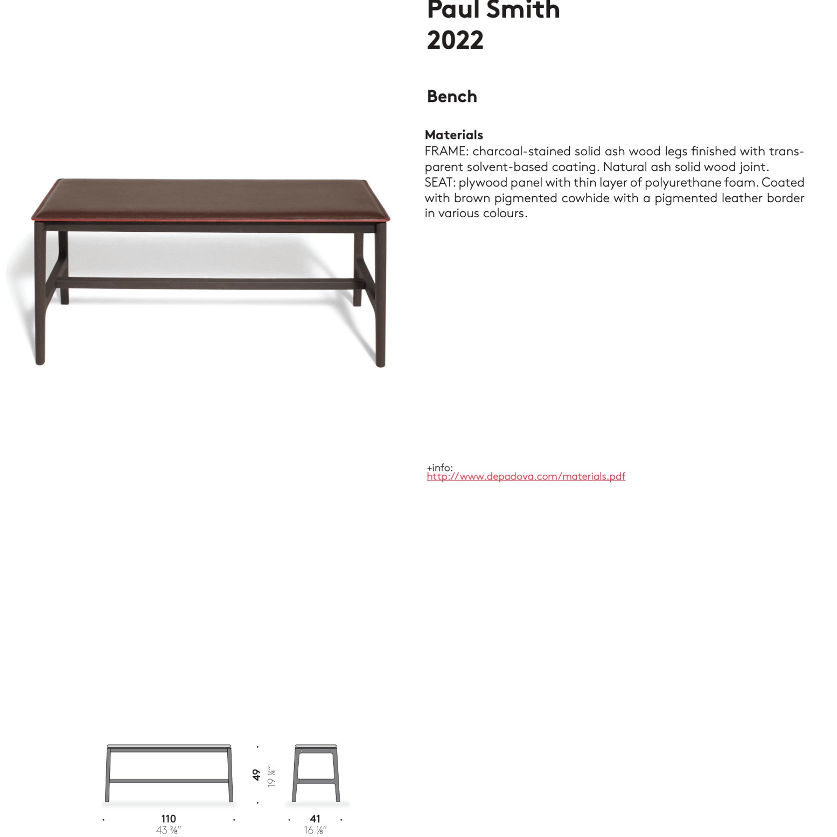 Everyday Life Bench by DePadova gallery detail image