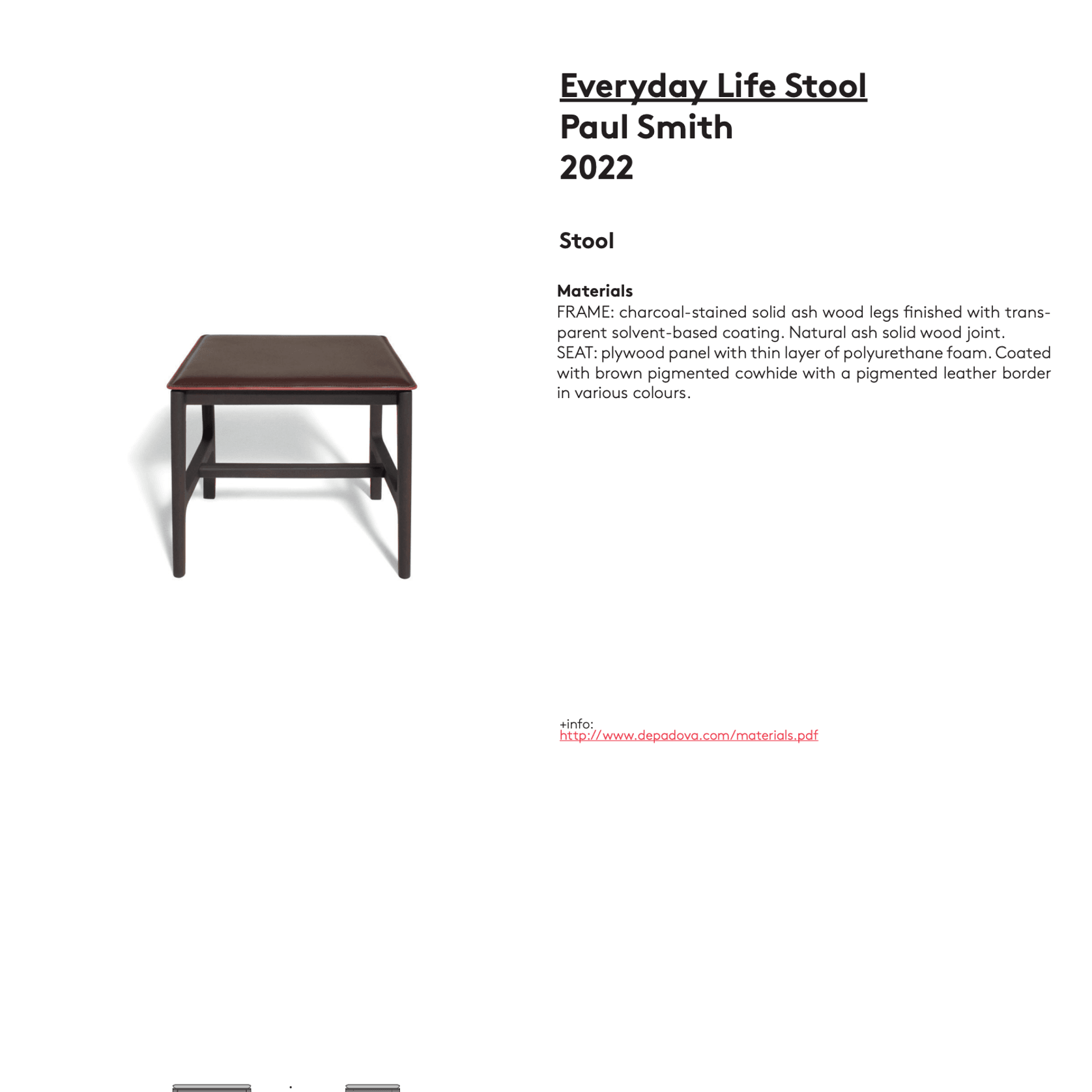 Everyday Life Stool by DePadova gallery detail image