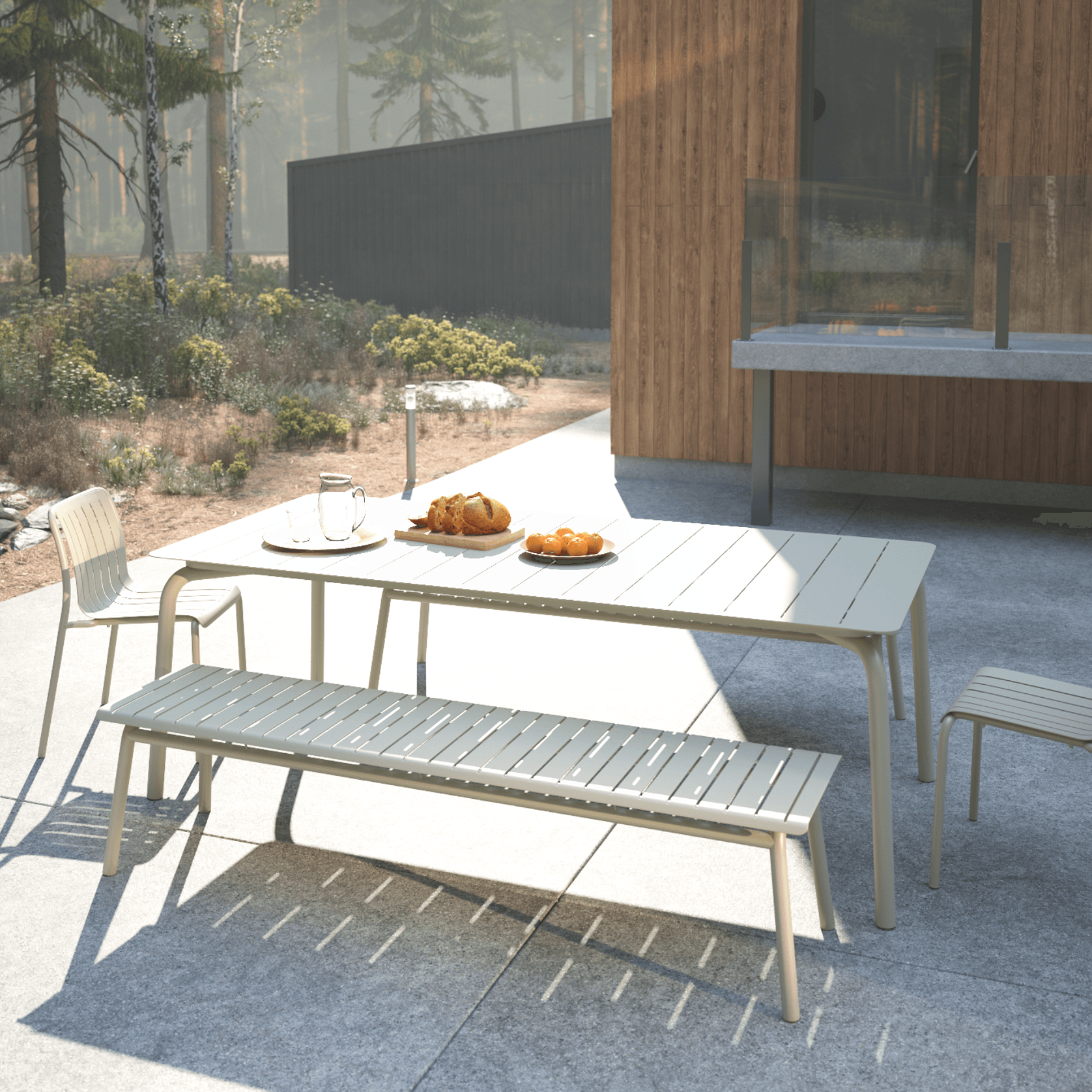 Roku Outdoor Bench 190cm gallery detail image