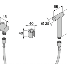 Minimal Wall-mounted Toilet Shower gallery detail image