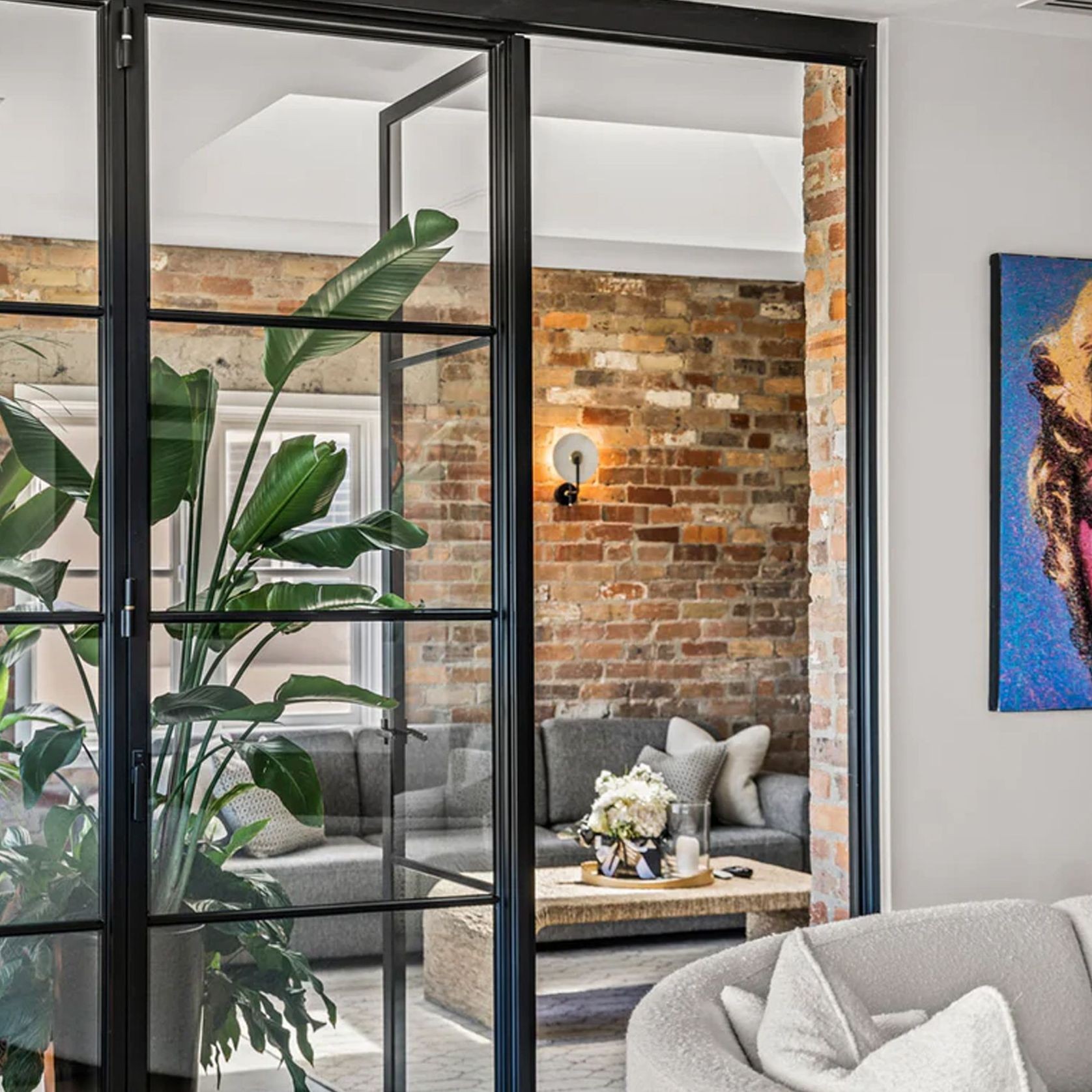 Steel Frame Glass Bifold Doors - Galvanised FPS50 gallery detail image