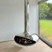 Naked Flame Curve-90 Suspended Fireplace gallery detail image