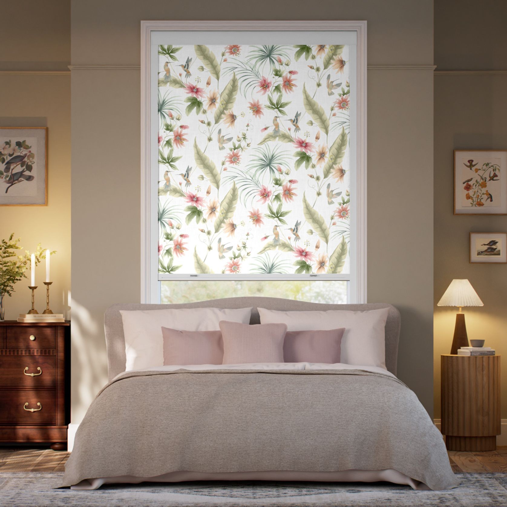 Total Blockout Hummingbird Blush | Roller Blinds gallery detail image