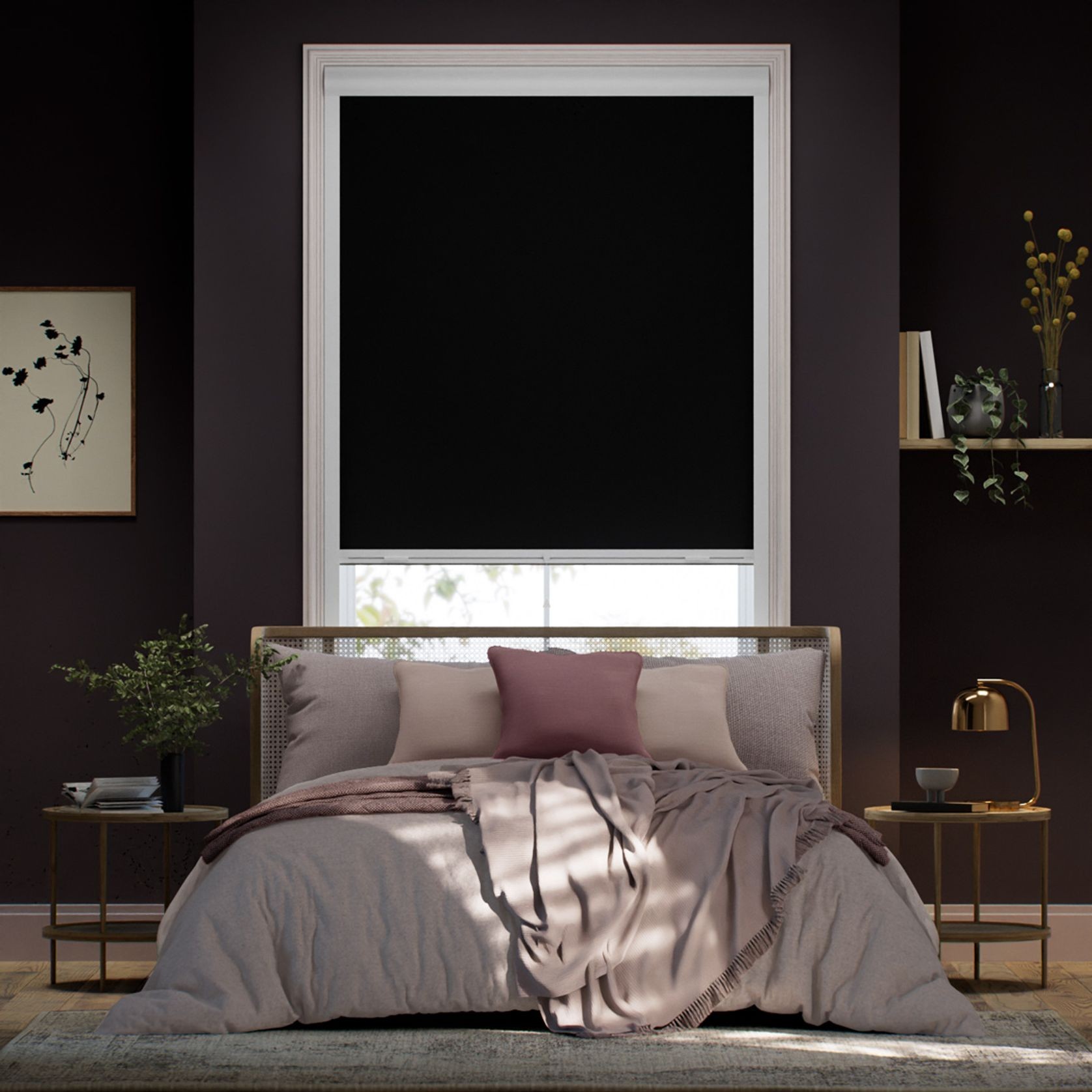 Total Blockout Titan Atomic Black | Roller Blinds gallery detail image