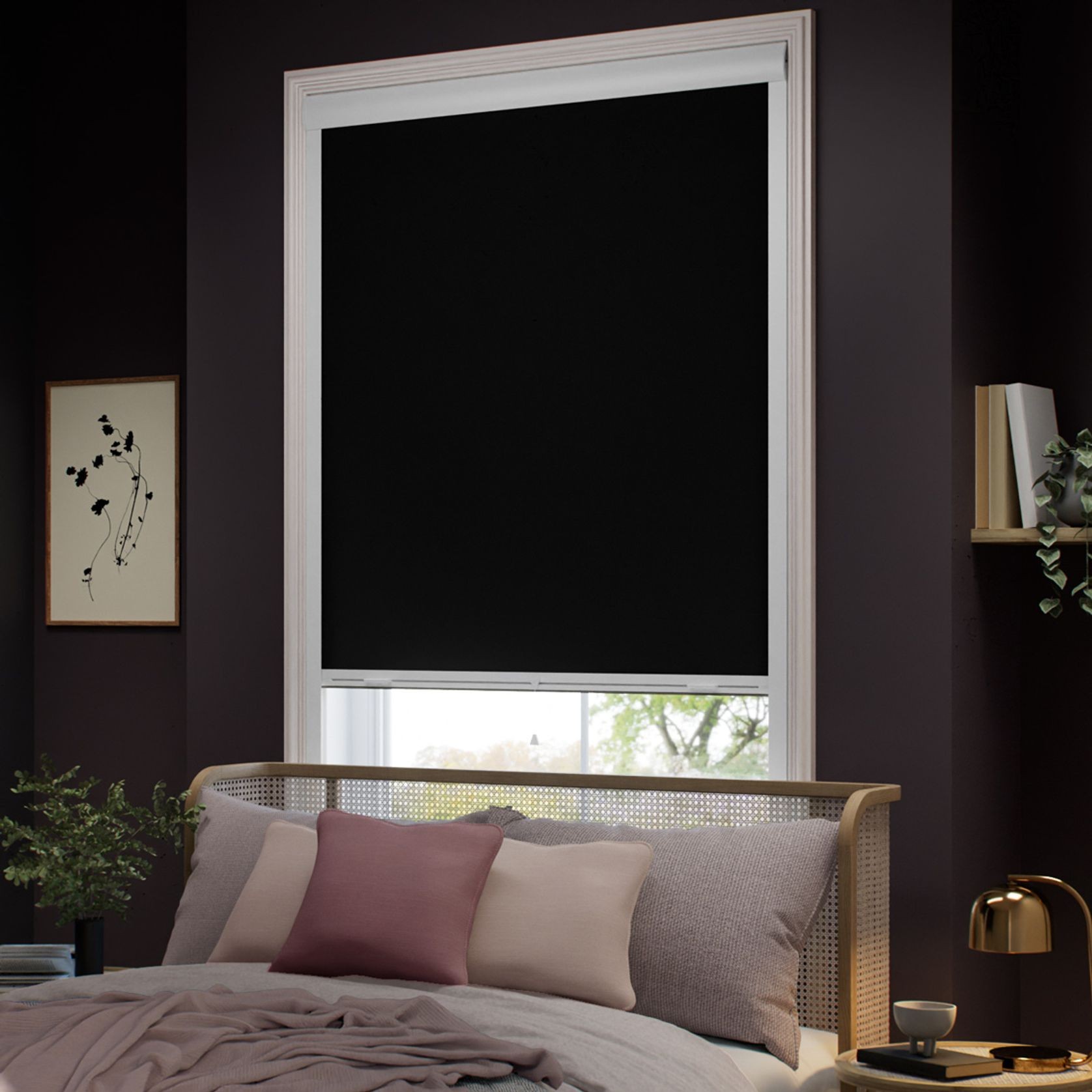 Total Blockout Titan Atomic Black | Roller Blinds gallery detail image