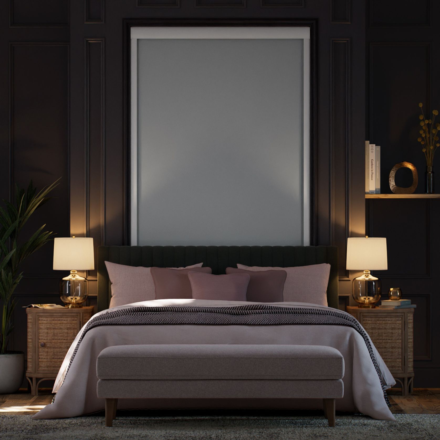 Total Blockout Titan Simply Grey | Roller Blinds gallery detail image