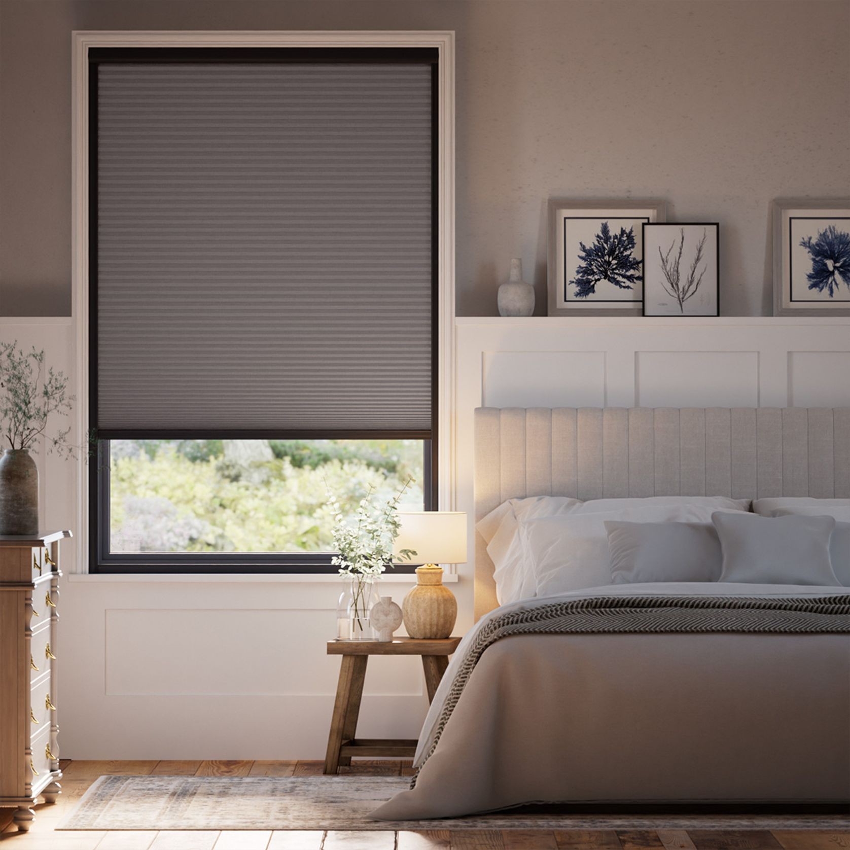 Total Blockout Thermal Carbon Grey | Honeycomb Blinds gallery detail image