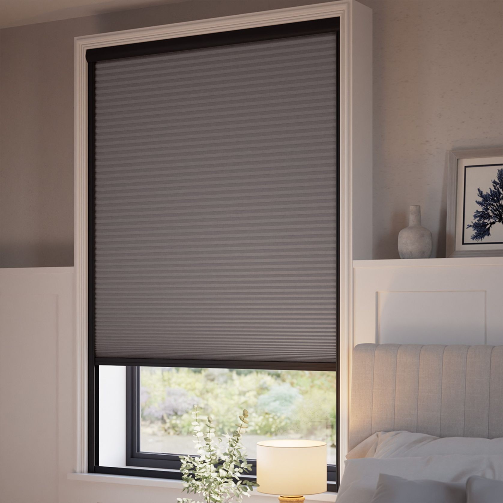 Total Blockout Thermal Carbon Grey | Honeycomb Blinds gallery detail image