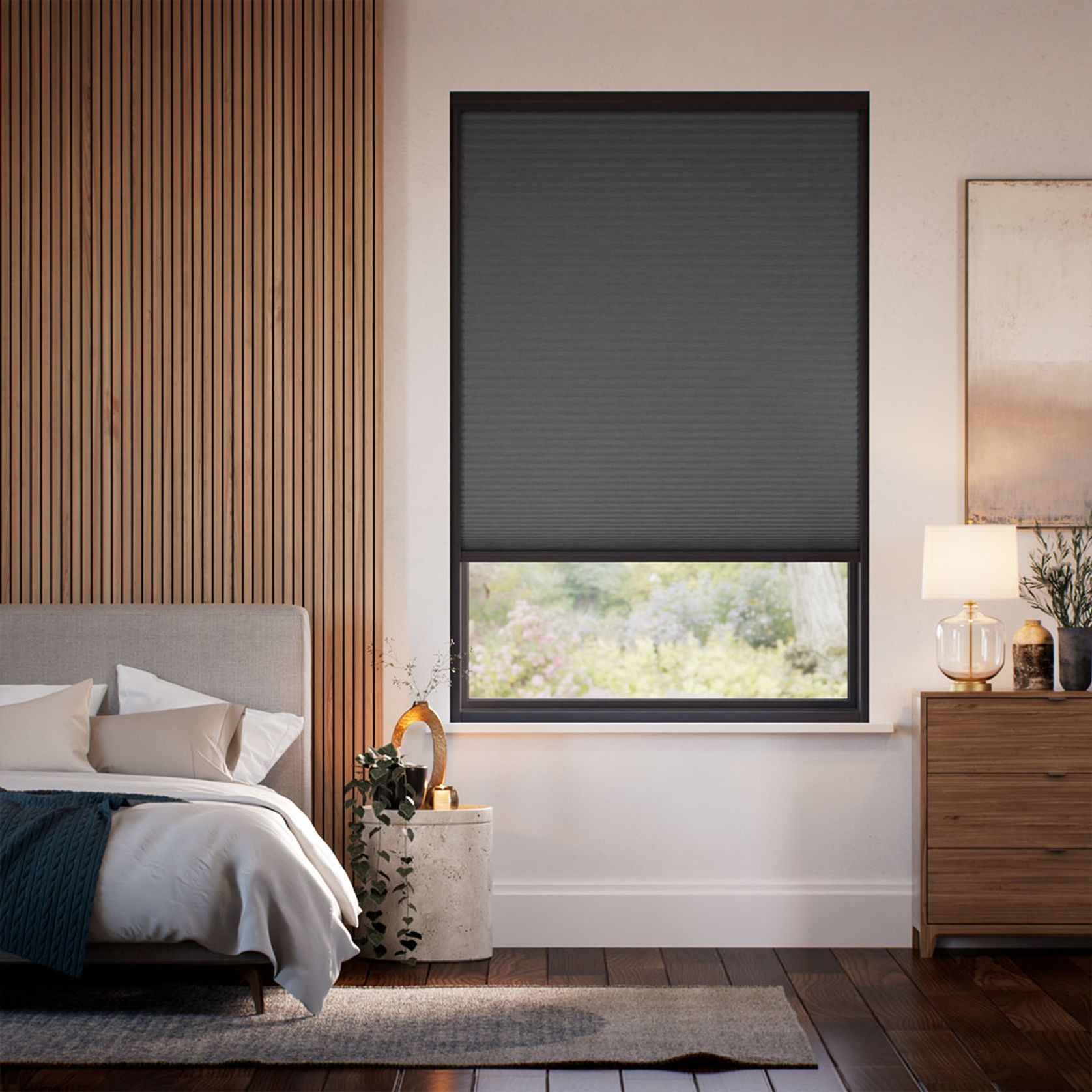 Total Blockout Thermal Tricorn Black | Honeycomb Blinds gallery detail image