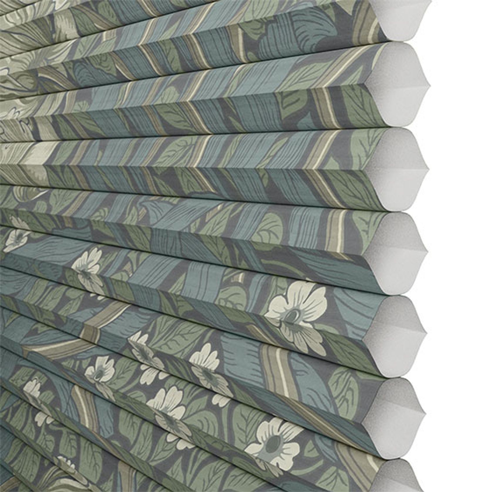 William Morris Pimpernel Sage | Honeycomb Blind gallery detail image