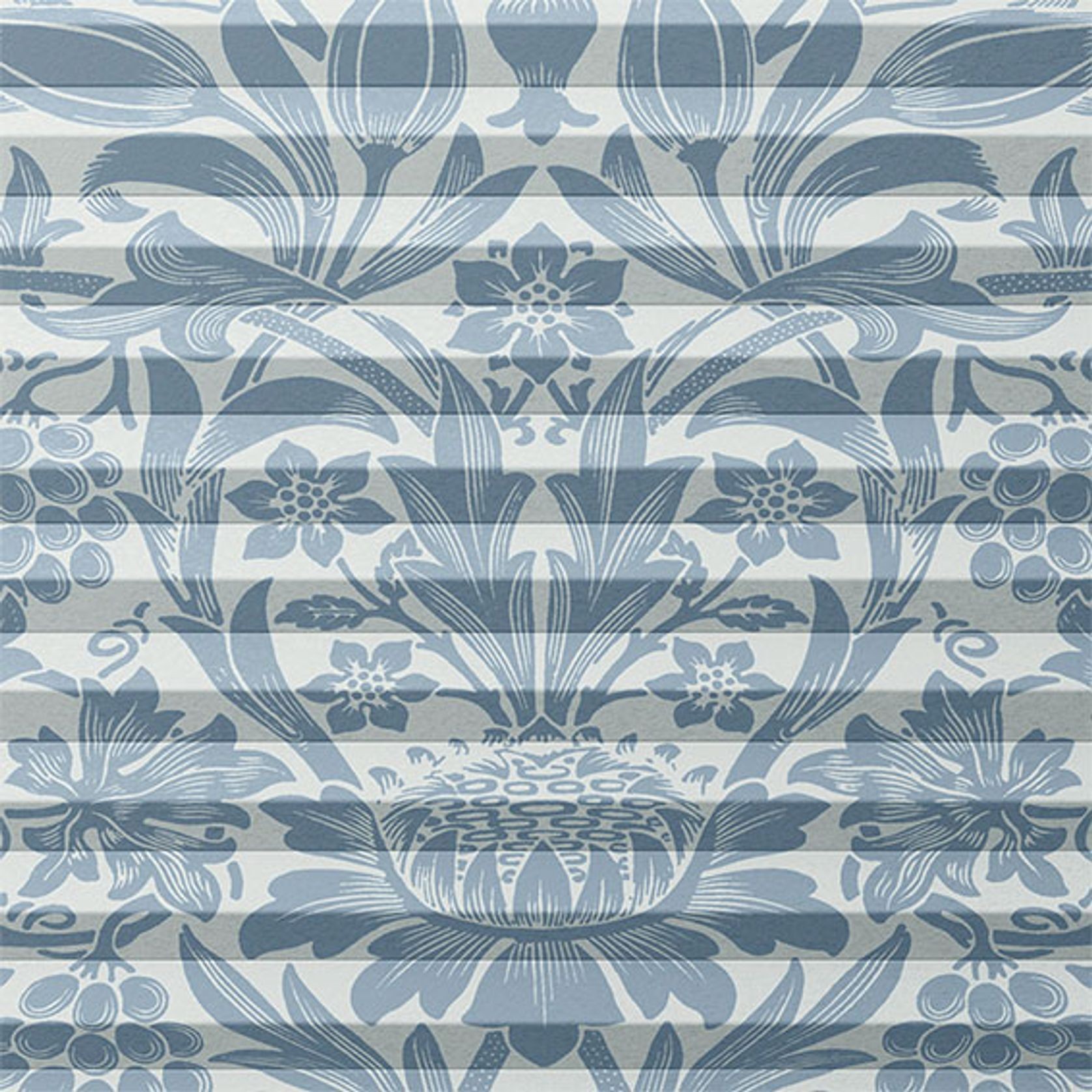 William Morris Sunflower Vintage Blue | Honeycomb Blind gallery detail image