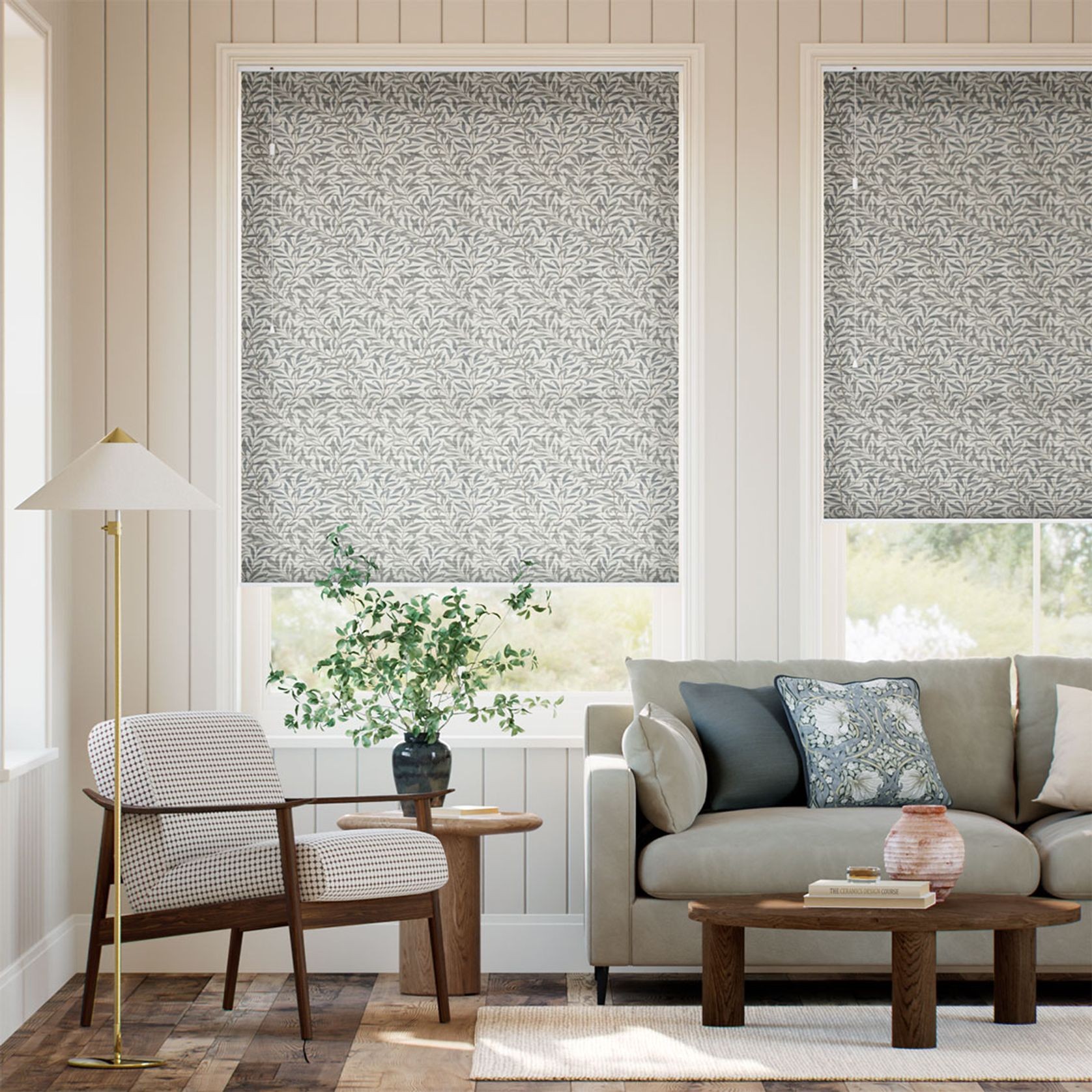 William Morris Willow Bough Mink | Honeycomb Blind gallery detail image
