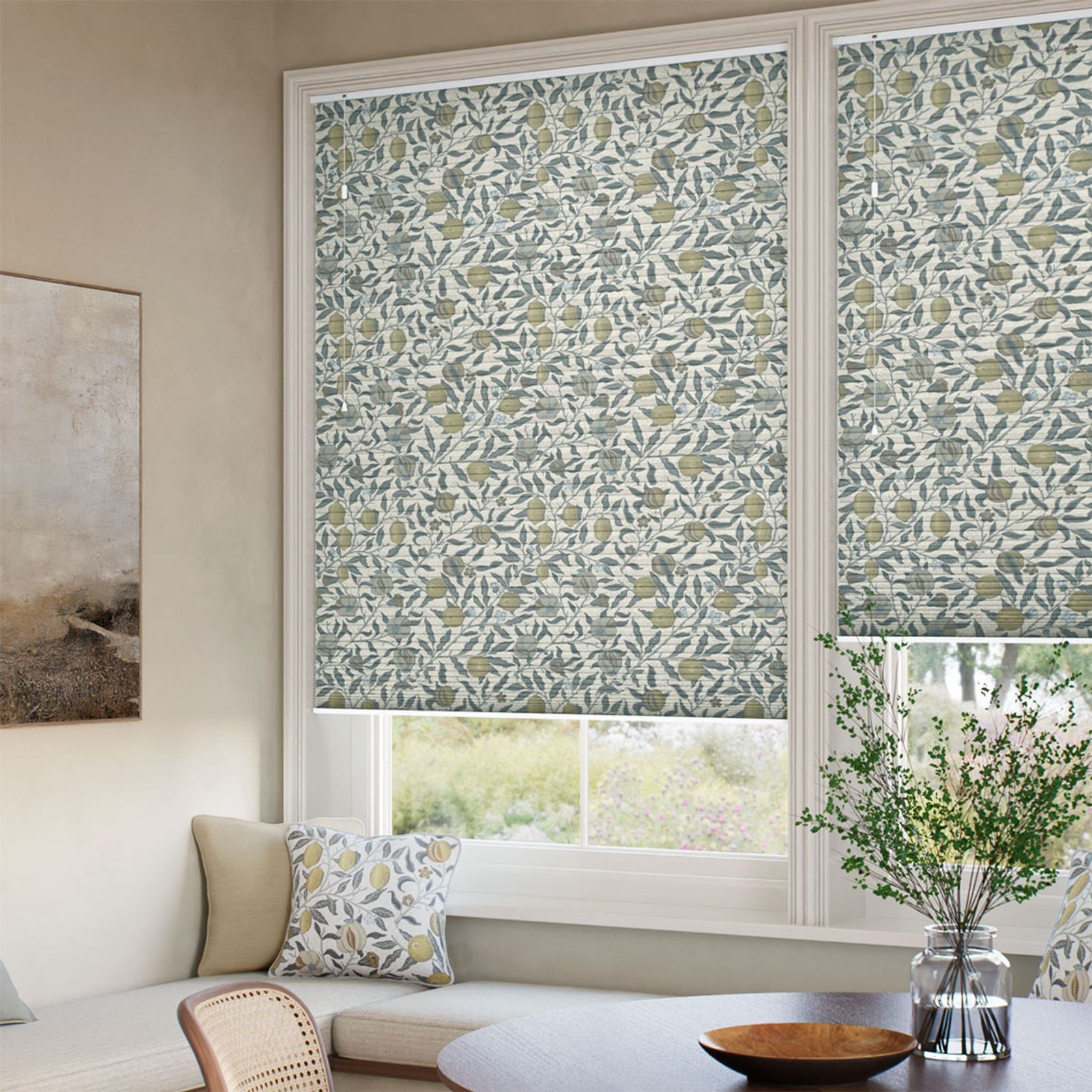 William Morris Fruit Primrose | Honeycomb Blind gallery detail image