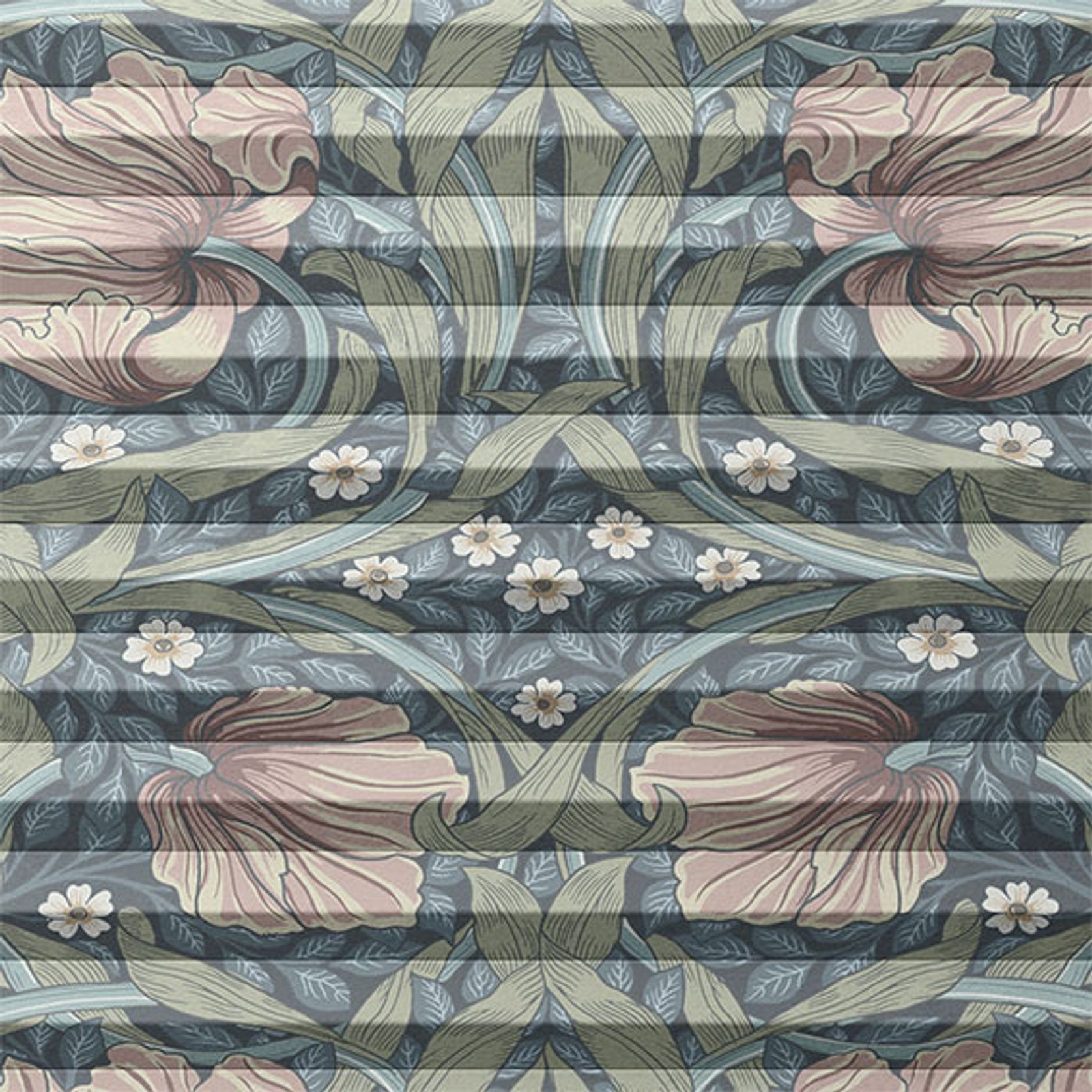 William Morris Pimpernel Blush | Honeycomb Blind gallery detail image