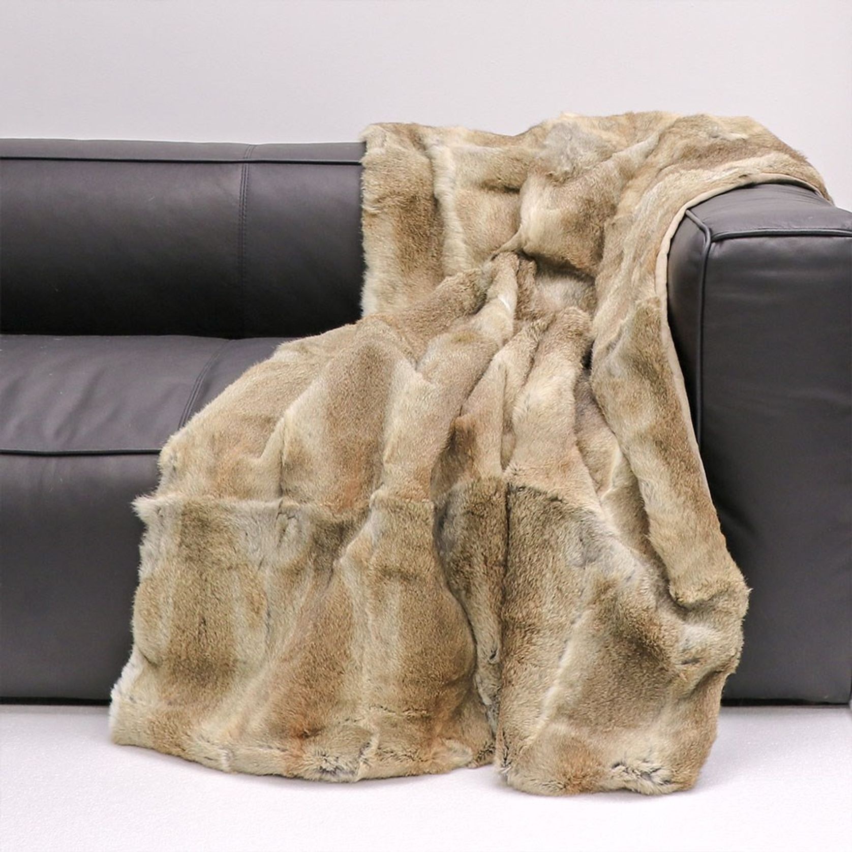 Arctic Rabbit Throw - Full Skin Natural gallery detail image