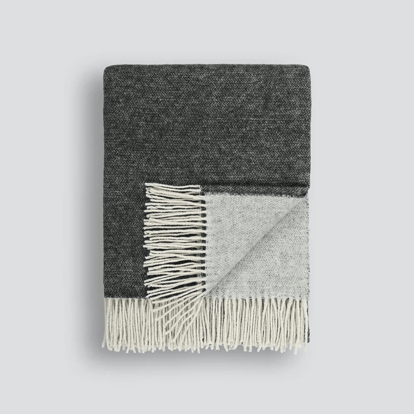 Baya Casa Throw - Anthracite | Merino Blend gallery detail image