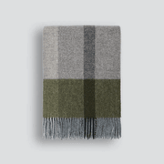 Baya Brunswick Throw - Olive | Pure NZ Wool gallery detail image