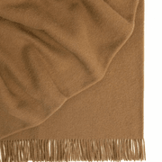 Weave Home Nevis Throw Blanket - Nutmeg | NZ Lambswool gallery detail image