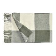 Fischbacher 1819 Alpaca Throw - Carre White and Green gallery detail image