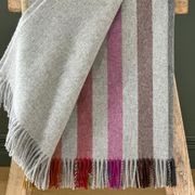 NZ Merino Throw Blanket - Henley Grey | 100% Pure Wool gallery detail image