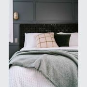 Ruanui Station Lambswool Throw - Goss Green Chevron gallery detail image