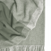 Weave Home Riverton Throw - Aloe | 100% Wool | Large gallery detail image