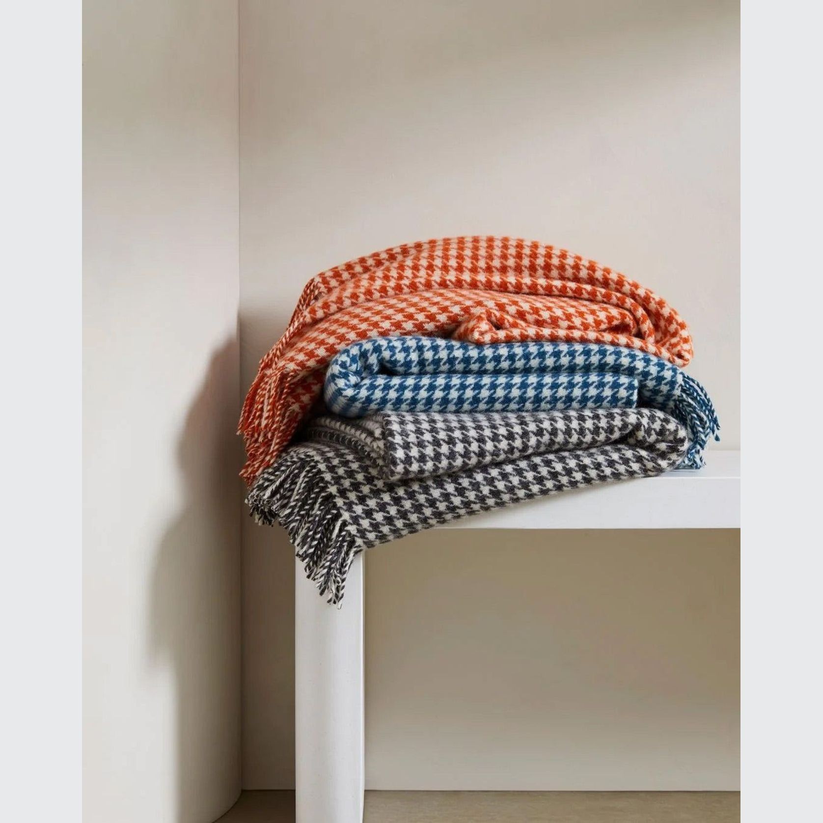 Weave Home Huxter Throw Blanket - Petrol | 100% Wool gallery detail image
