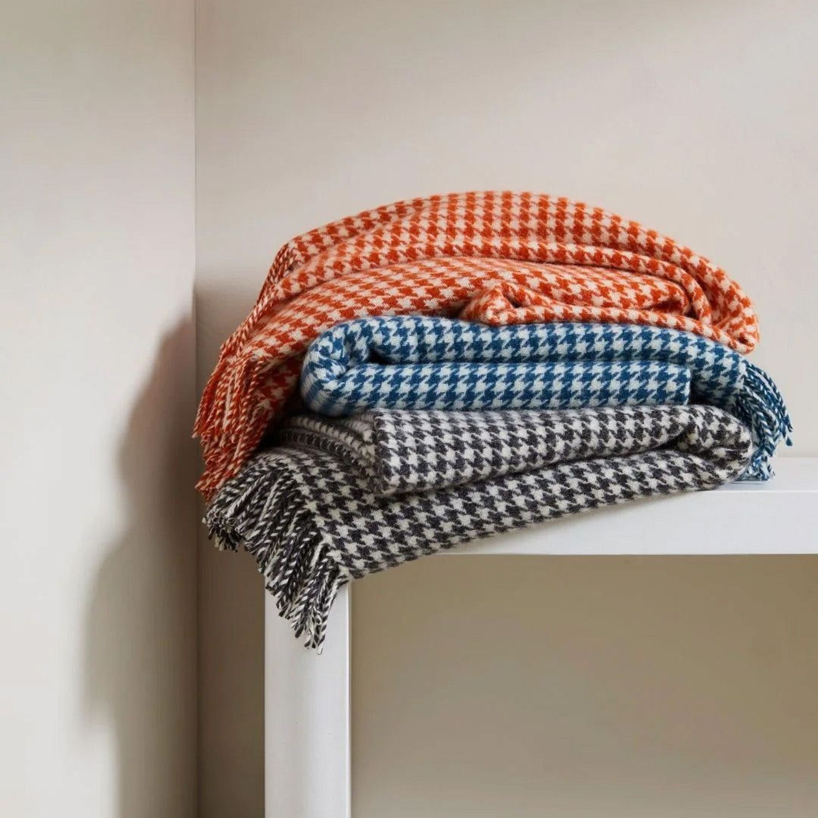 Weave Home Huxter Throw Blanket - Petrol | 100% Wool gallery detail image