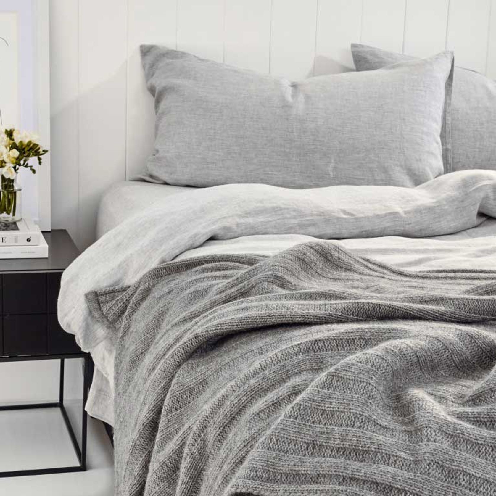 Chunky Rib Angora & Merino Wool Throws ArchiPro AU