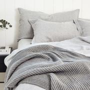 Wide Rib Angora & Merino Wool Blankets gallery detail image