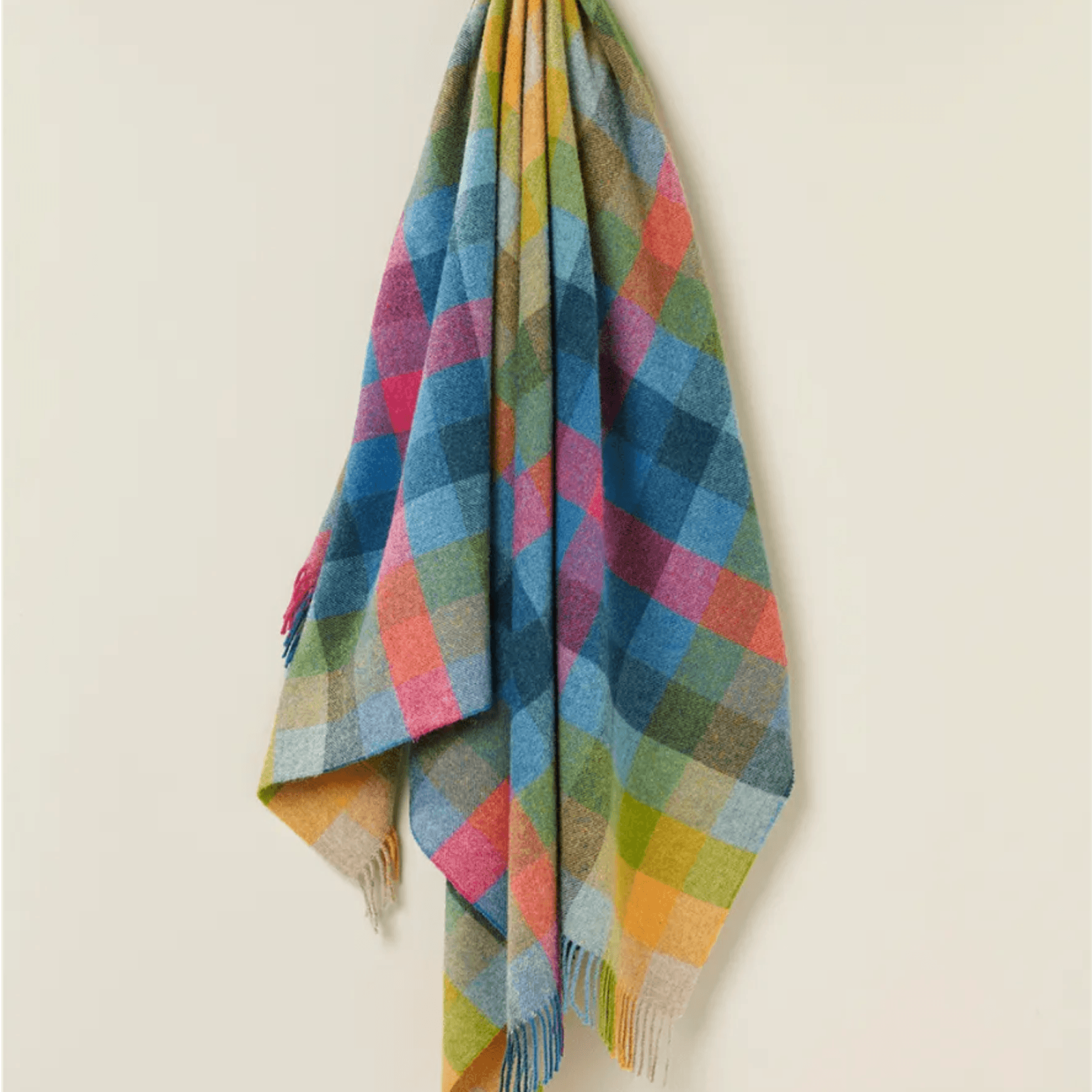NZ Wool Throw - Harlequin Tutti Frutti | 100% Pure NZ Wool gallery detail image