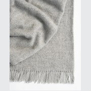 Weave Home Nevis Throw Blanket - Ash | NZ Lambswool gallery detail image