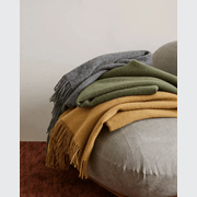 Weave Home Nevis Throw Blanket - Charcoal | NZ Lambswool gallery detail image
