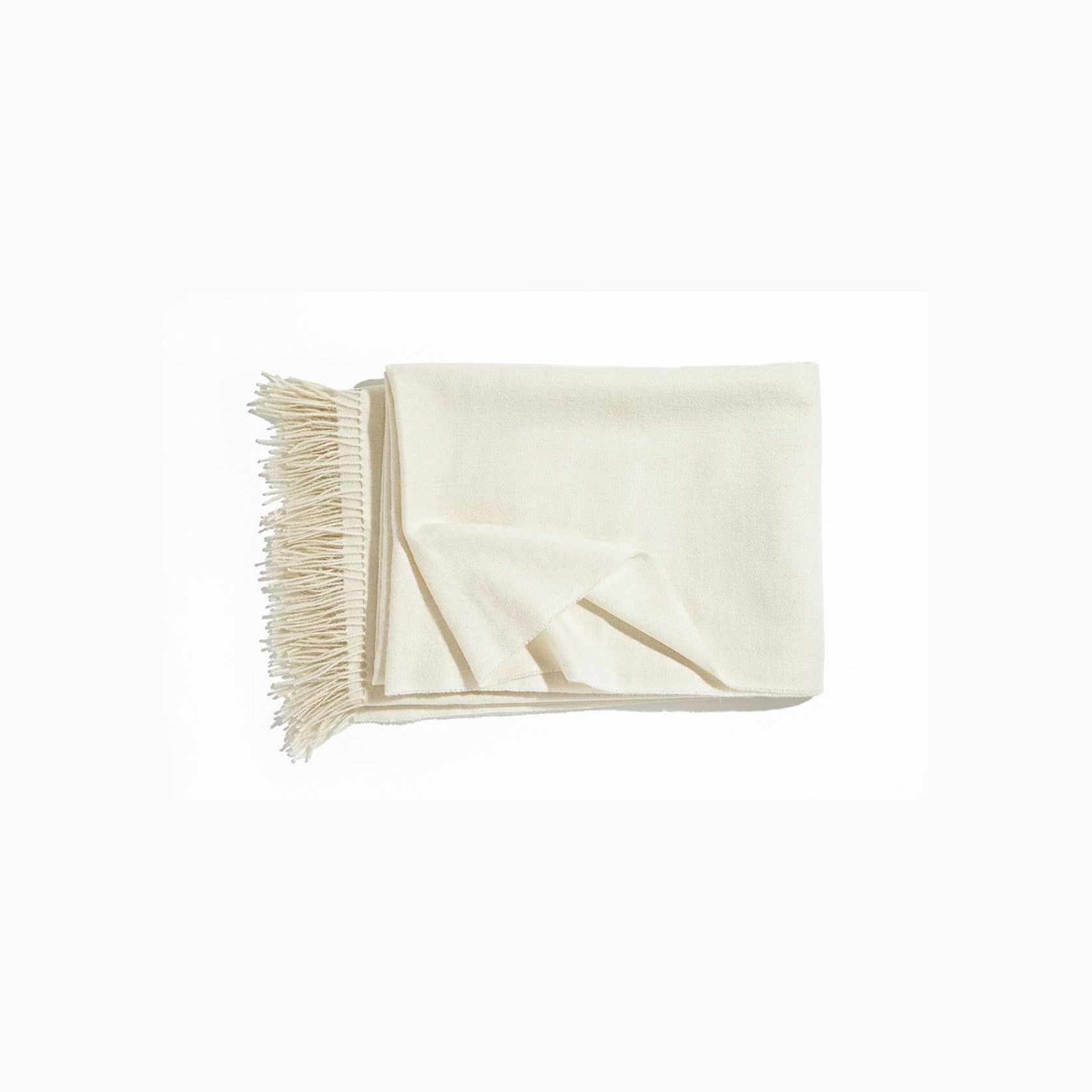 Fischbacher 1819 Alpaca Throw - Puro Cream gallery detail image