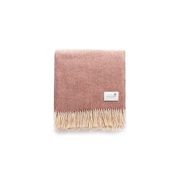 Ruanui Station Lambswool Throw - Pipipi Pink Chevron gallery detail image