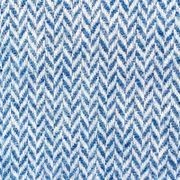 Ruanui Station Lambswool Throw - Blue Cliffs Blue Chevron gallery detail image