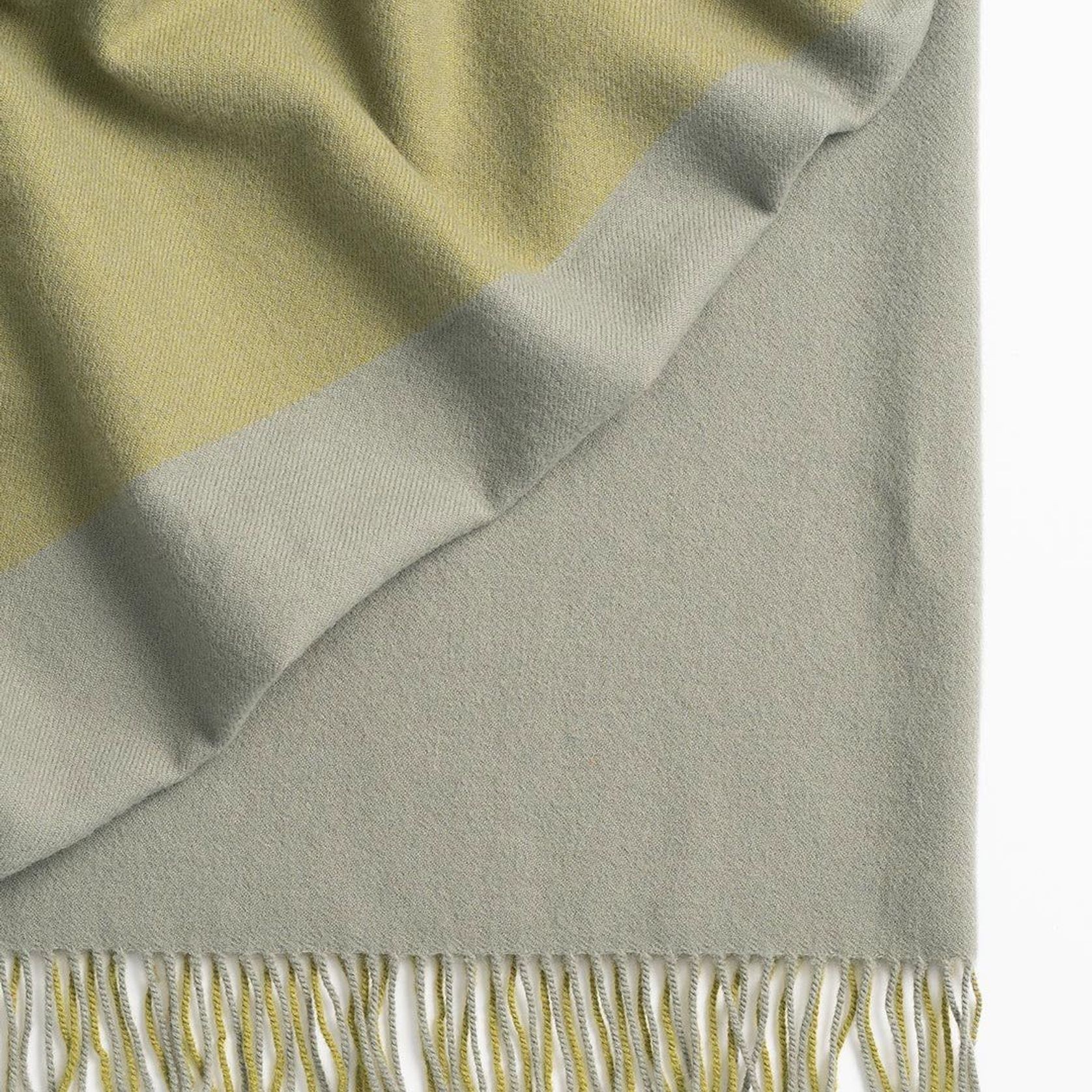 Weave Home Fiord Throw Blanket - Moss | 100% Premium Wool gallery detail image